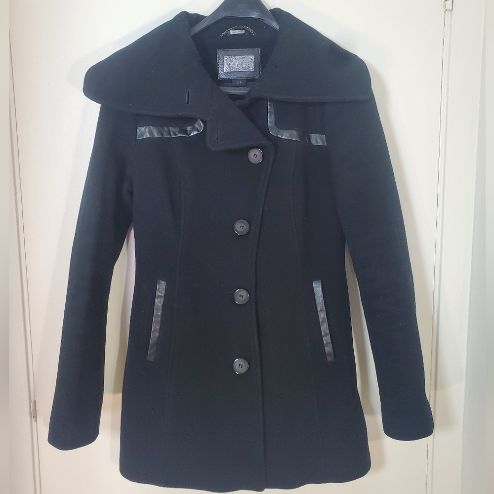 Womens Black Mackage wool/cashmere winter coat. Size small.